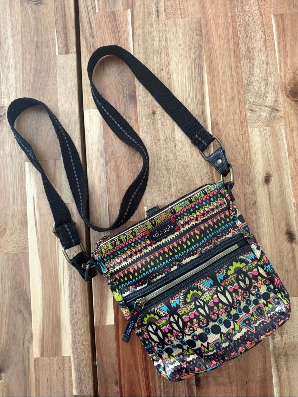 Y2K sakroots Crossbody Back Colorful Bohemian bag